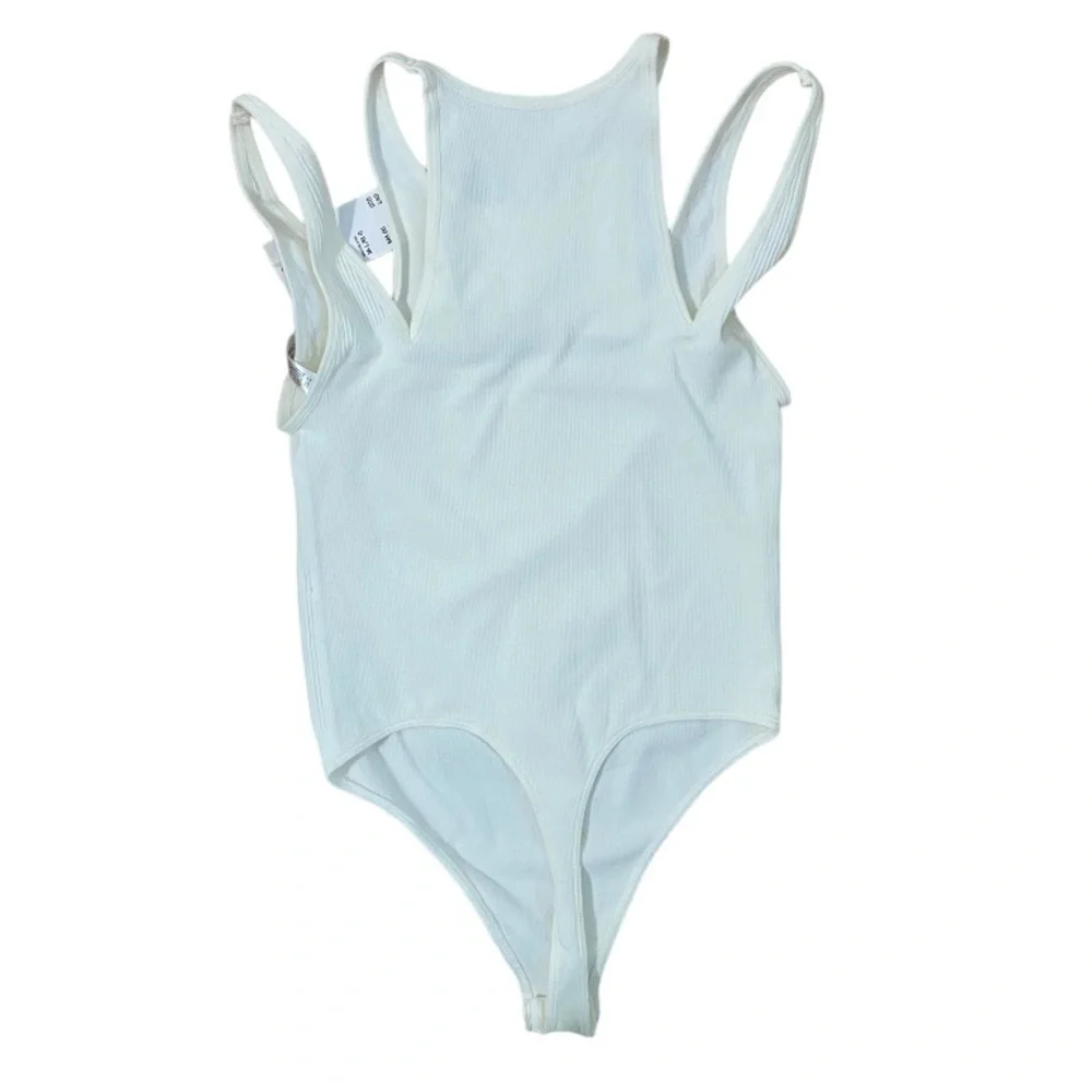 Urban Outfitters ribbed cutout thong bodysuit m/l